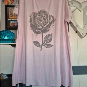 Pink Floral Graphic Women's Top